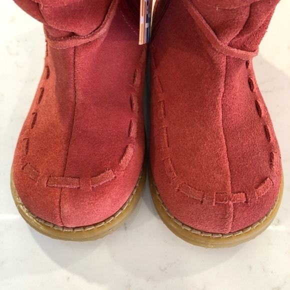 NEW Romeo Juliette Peach Cottage Leather Suede Furry Floral Embroider Tall Boots - Picture 8 of 14